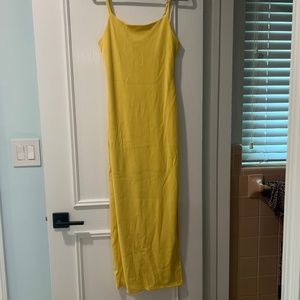 Yellow maxi dress